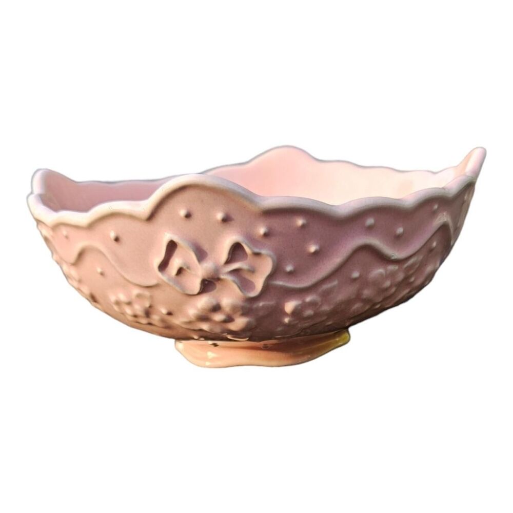 Vintage Porta Pink Floral Coupe Cereal Bowl
